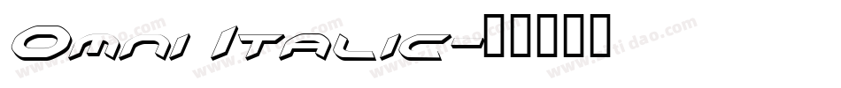 Omni Italic字体转换